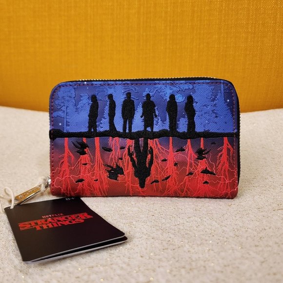 Loungefly Stranger Things Upside Down Shadows Zip Around Wallet NEW - Picture 14 of 14